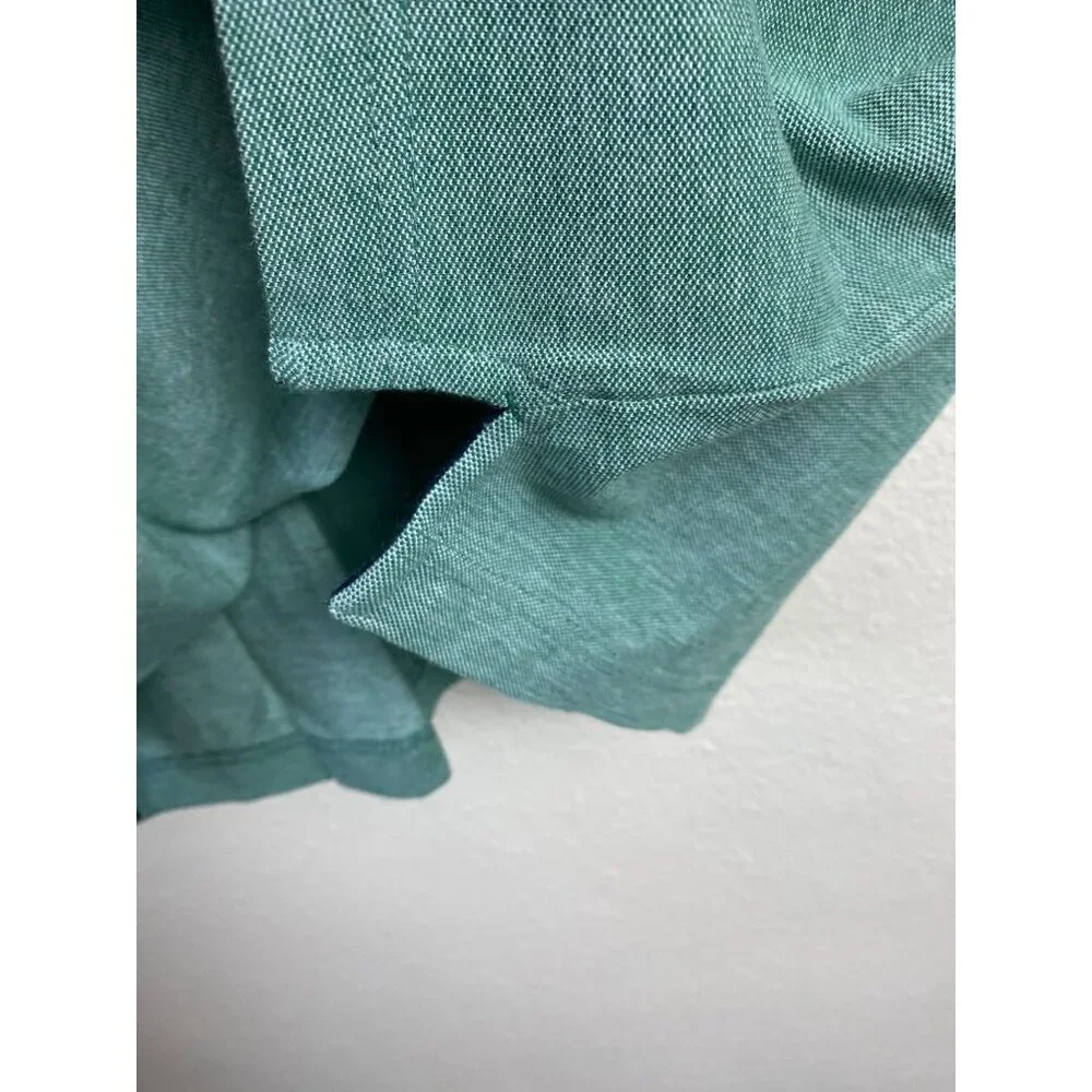 Banana Republic Organic Cotton Polo Shirt Men size Large Green Golf Short Sleeve
